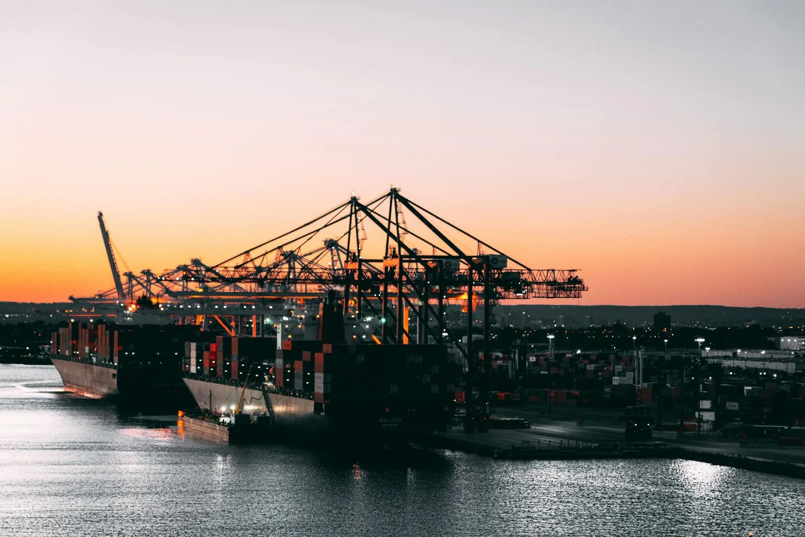 Container port for overseas hotel delivery