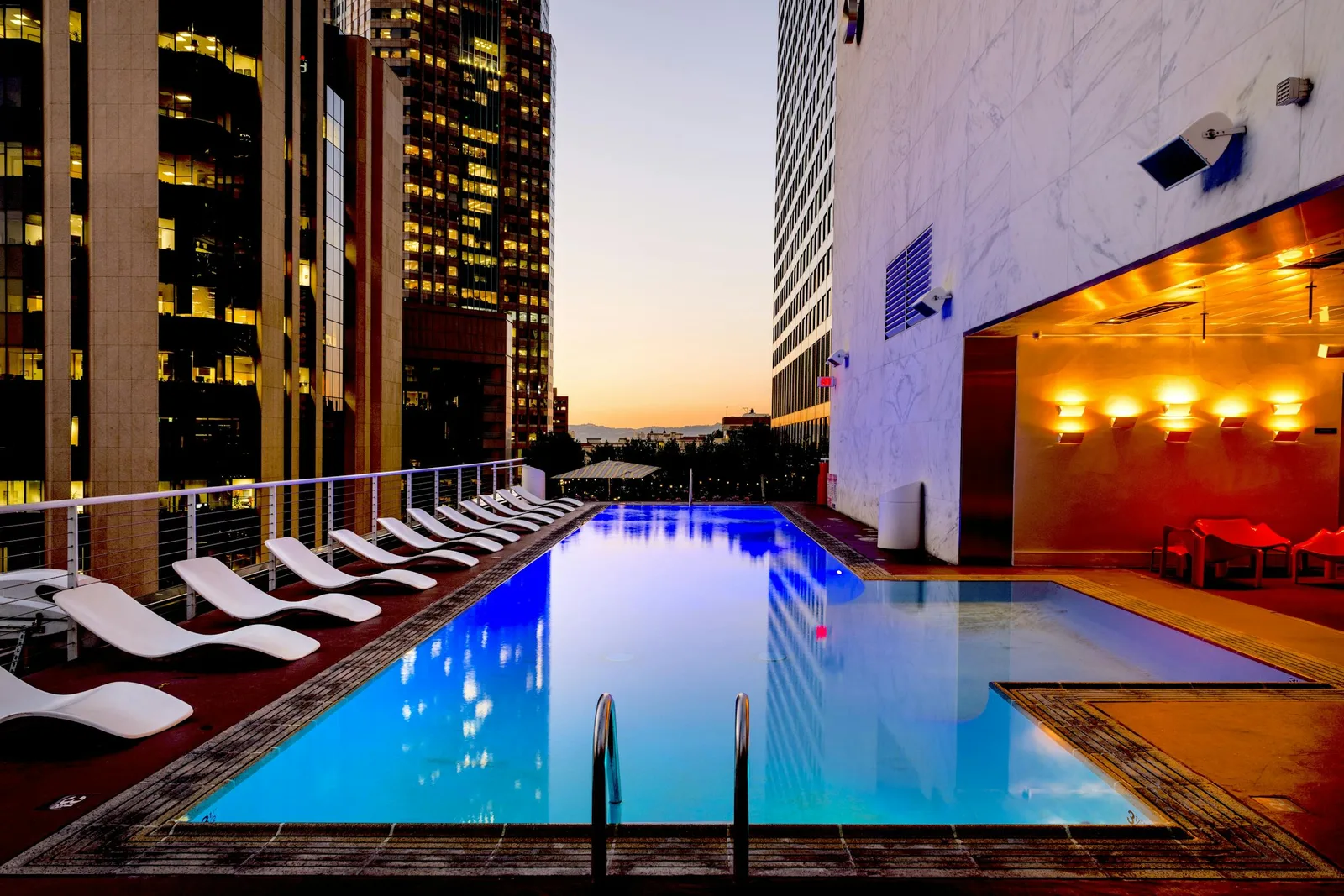 Resort pool and outdoor hospitality
